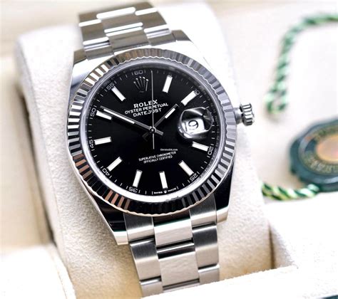 rolex black dial 36mm|rolex datejust 41mm black dial.